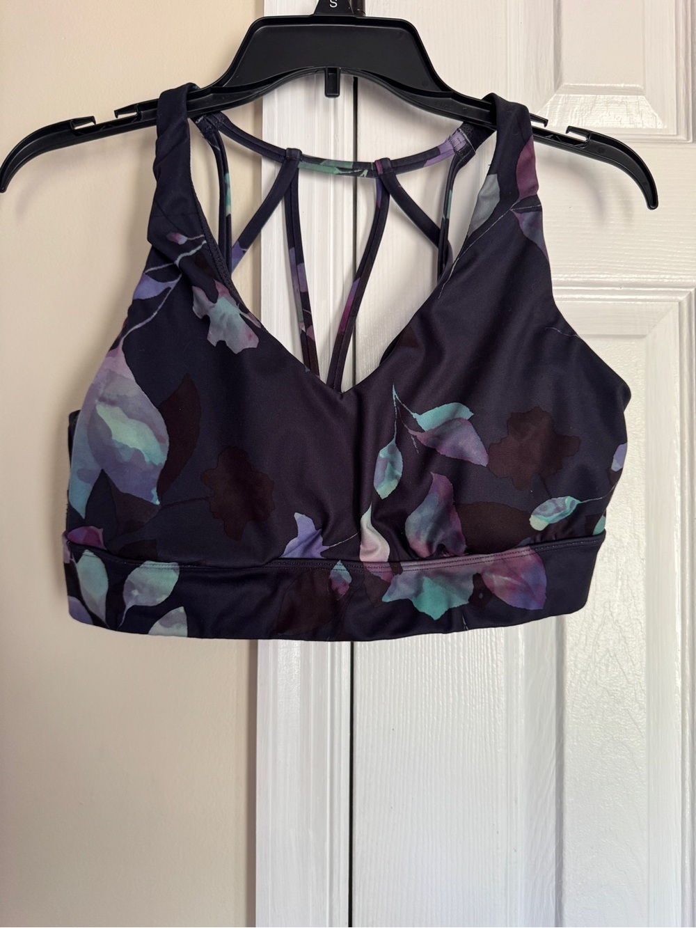 All in Motion Large Floral Sports Bra Padded